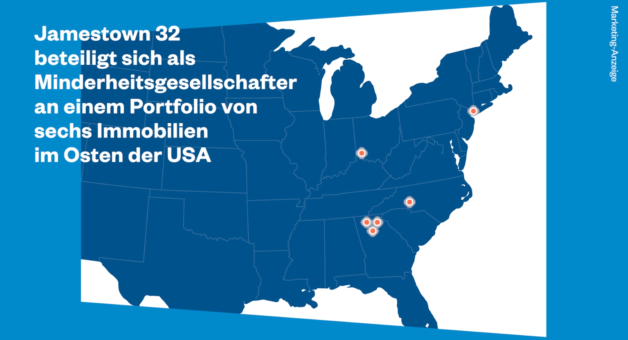 Auf Wachstumskurs: Jamestown übernimmt Asset-Manager North American Properties Atlanta und beteiligt sich mit Jamestown 32-Fonds an einem Portfolio von sechs Objekten